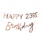 Preview: Bunting - Happy Birthday with Numbers to Customise - Rosé Gold